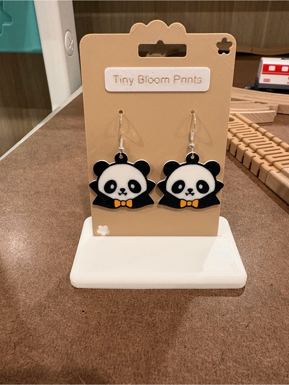 Halloween Panda Earrings